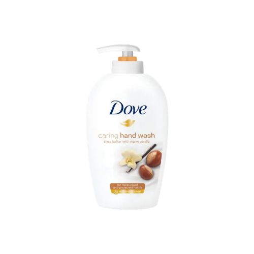 Dove Caring Hand Wash Течен сапун за ръце с масло от ший и ванилия 250 мл