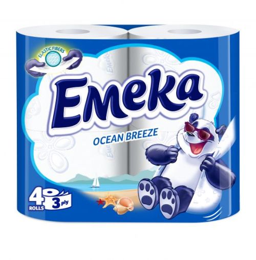 ЕМЕКА SPECIAL AROMA Тоалетна хартия 3 пласта OCEAN BREEZE, 4 бр.