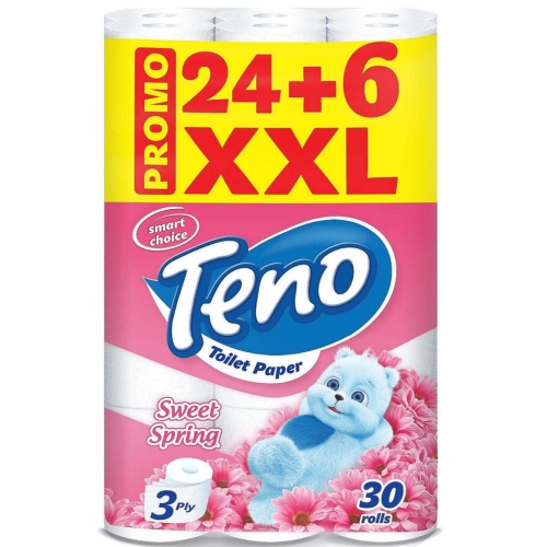 Тоалетна хартия Teno Sweet Spring, 30 бр