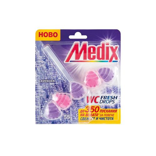 Ароматизатор за тоалетна Medix WC 5 Drops, Lavender, 0.55гр.