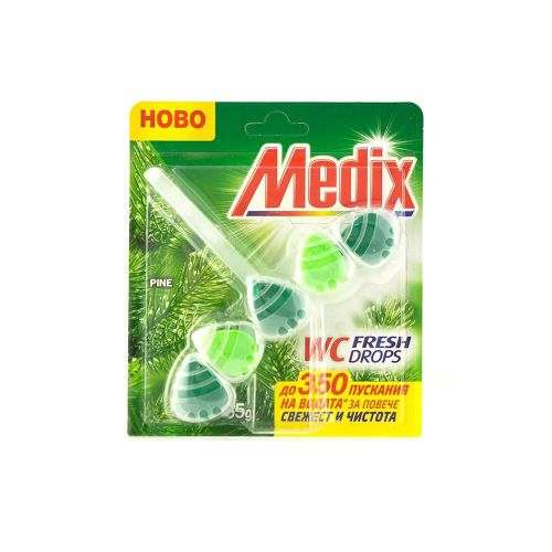 Ароматизатор за тоалетна Medix WC 5 Drops, Pine, 0.55гр.