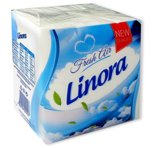 Салфетки Linora 33/33 см бели