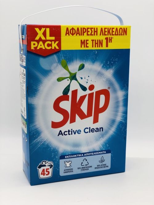 SKIP Active clean Прах за пране 45 пранета 2.925 кг