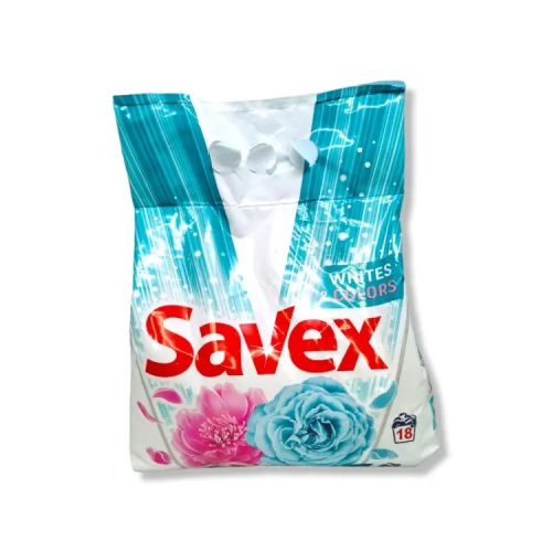  Savex прах за пране, 1, 80кг, 18 пранета, Whites & Colors