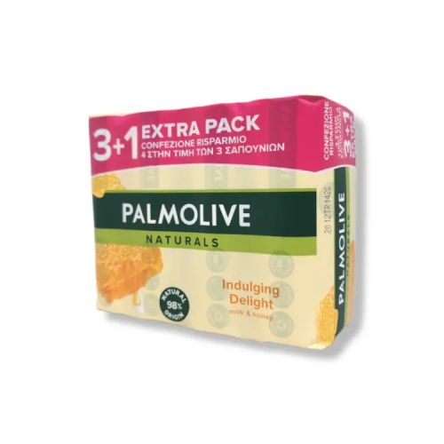 PALMOLIVE ТОАЛЕТЕН САПУН, МЕД, 3+1 БРОЯ