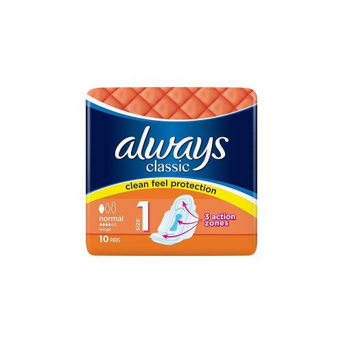 Дамски превръзки Always Classic Normal, 10 pads.