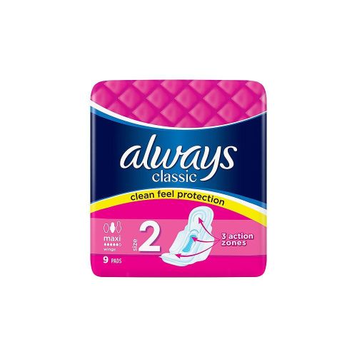 Дамски превръзки Always Classic Maxi, 9 pads.