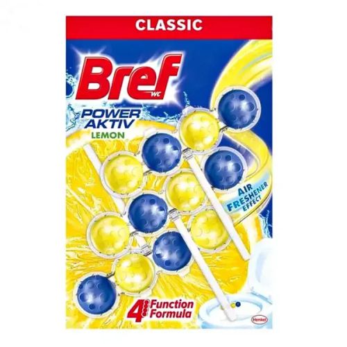 Bref Power Aktiv тоалетно блокче 3 х 50 гр. лимон