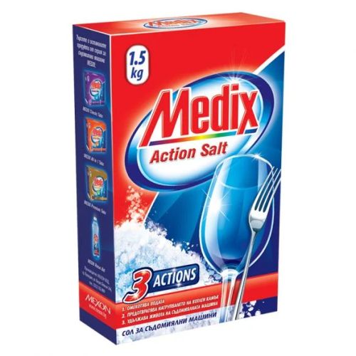 MEDIX ACTION SALT Сол за съдомиялна, 1.5 кг.