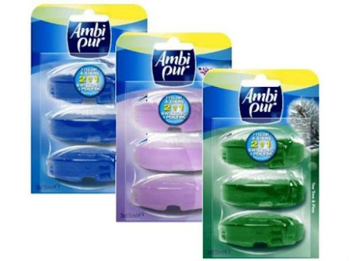 Ароматизатор Ambi Pur Fresh Water & Mint, 3бр*55 мл пълнител