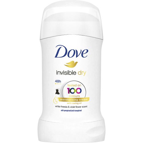 Дезодорант стик за жени Dove Invisible Dry, 40 мл