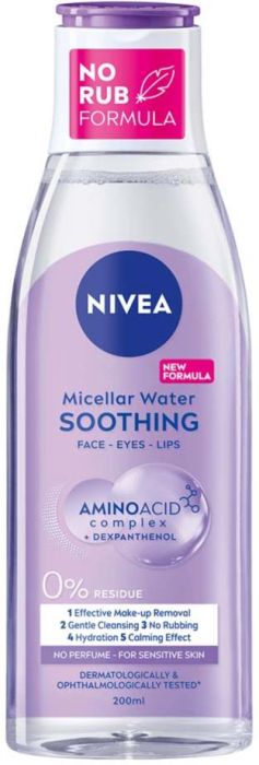 NIVEA SOOTHING УСПОКОЯВАЩА МИЦЕЛАРНА ВОДА 400 мл